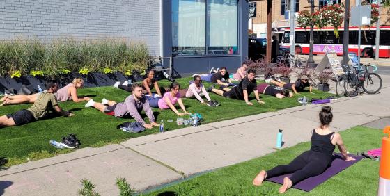 Park(ing) Day Installation. Photo Courtesy of Dubbledam Architecture + Design